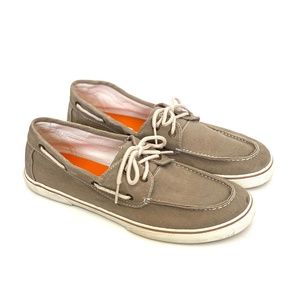 Sperry Top-Sider Halyard Khaki Tan Boat Shoes